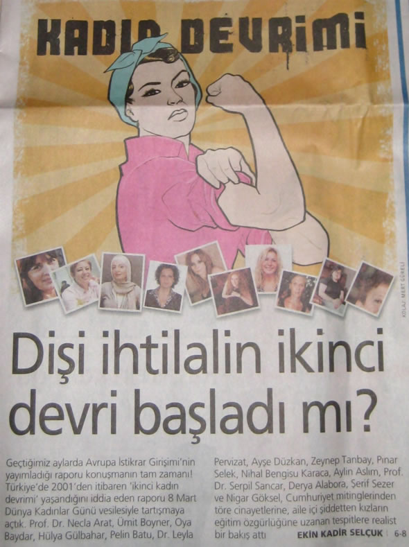 Radikal, Ekin Kadir Selçuk "Disi ihtilalin ikinci devri basladi mi" (8 March 2008)